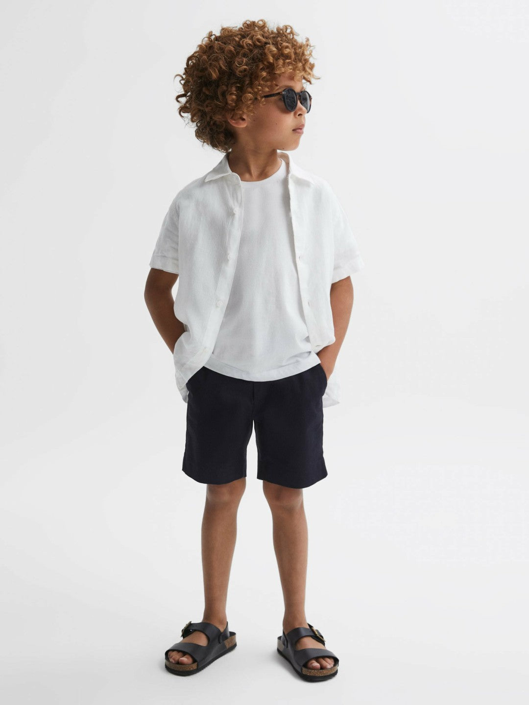 Reiss 9-13 yrs Casual Chino Shorts in Navy