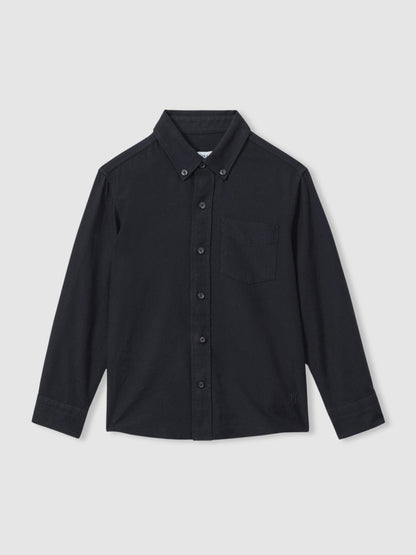 Reiss 3-9 yrs Button Down Oxford Shirt in Navy