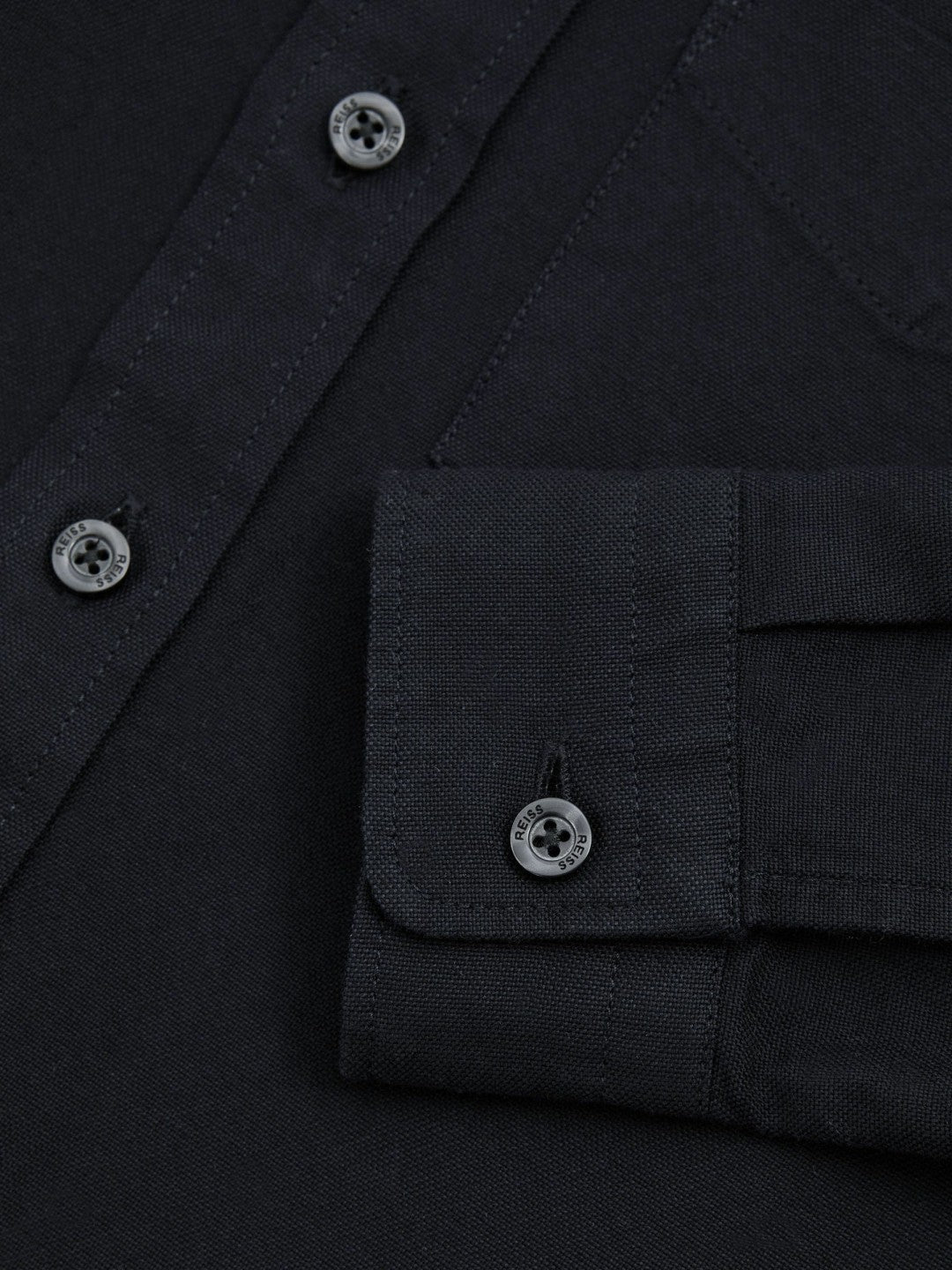Reiss 3-9 yrs Button Down Oxford Shirt in Navy