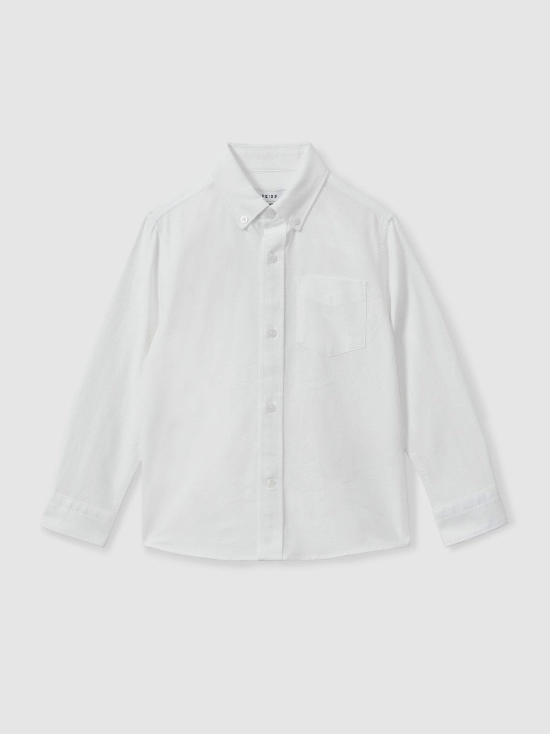 Reiss 9-13 yrs Button Down Oxford Shirt in White