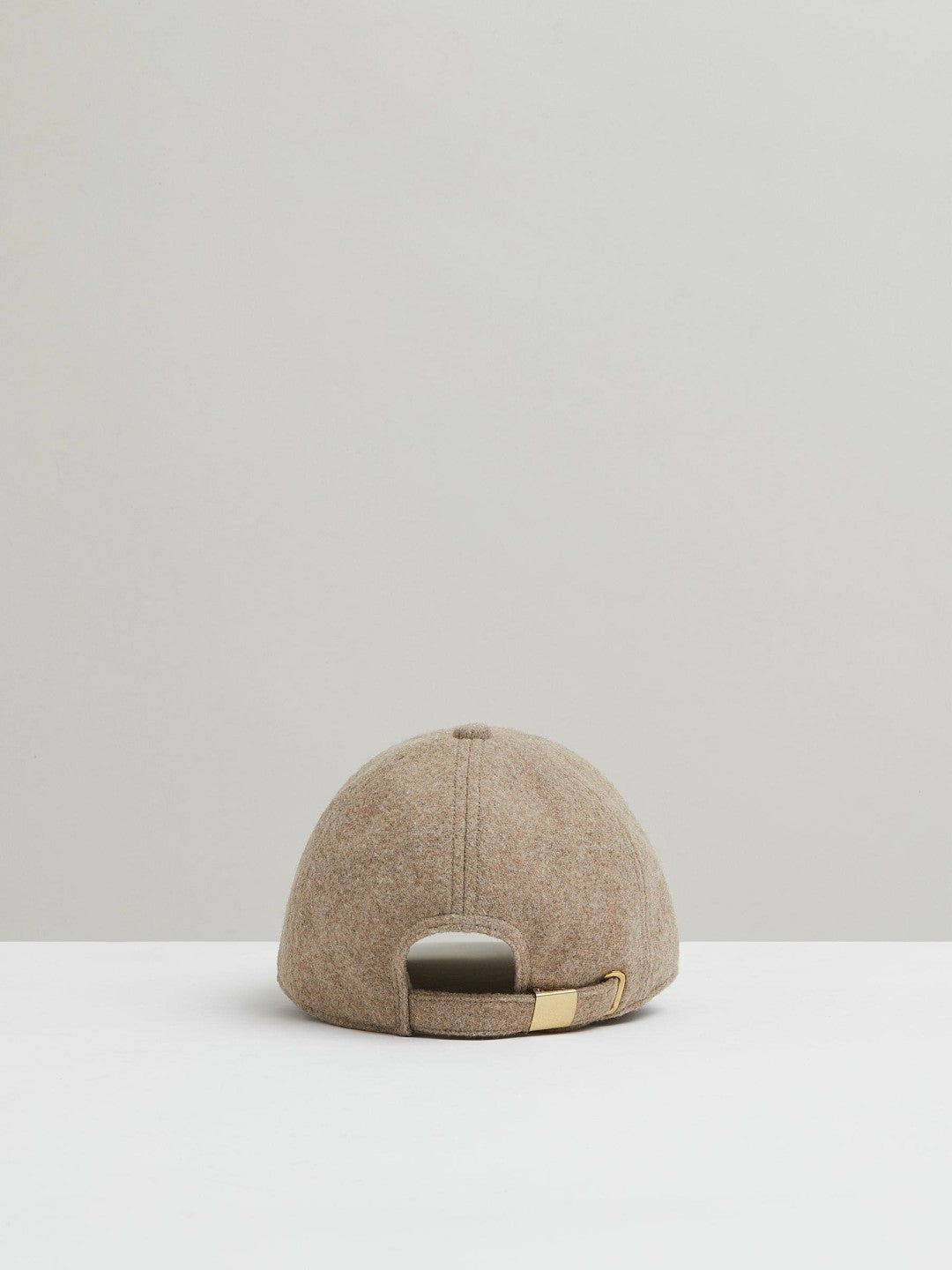 Reiss Wool Blend Flannel Baseball Cap in Taupe