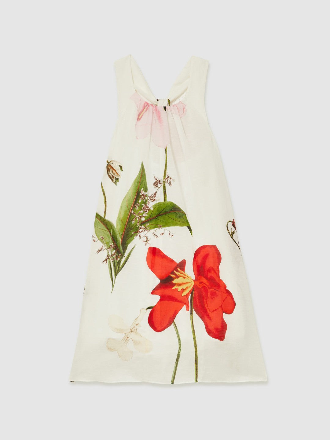 Reiss 13-14 yrs  | NYBG Floral Maxi Dress With Linen in Ivory