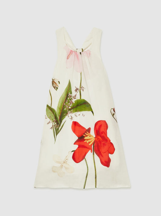 Reiss 13-14 yrs  | NYBG Floral Maxi Dress With Linen in Ivory