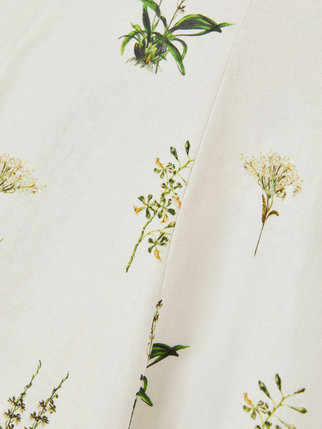 Reiss 4-9 yrs  | NYBG Linen Floral Flared Dress in Ivory