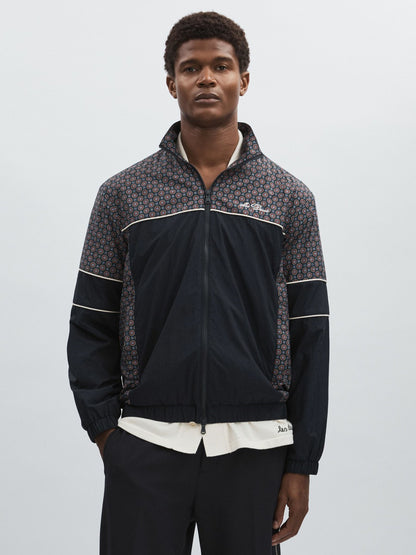 Reiss Les Deux Printed Track Jacket in Dark Navy