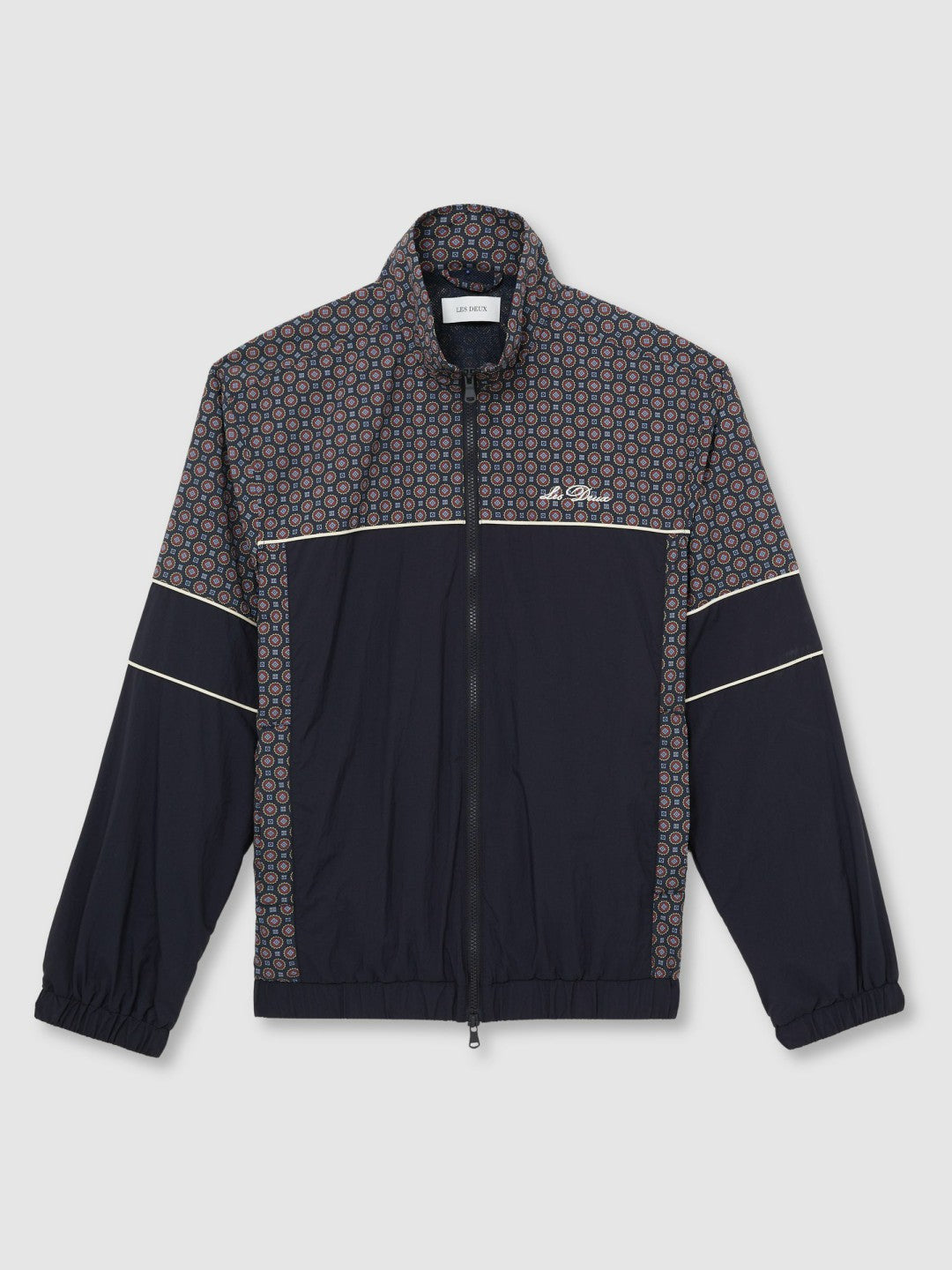 Reiss Les Deux Printed Track Jacket in Dark Navy