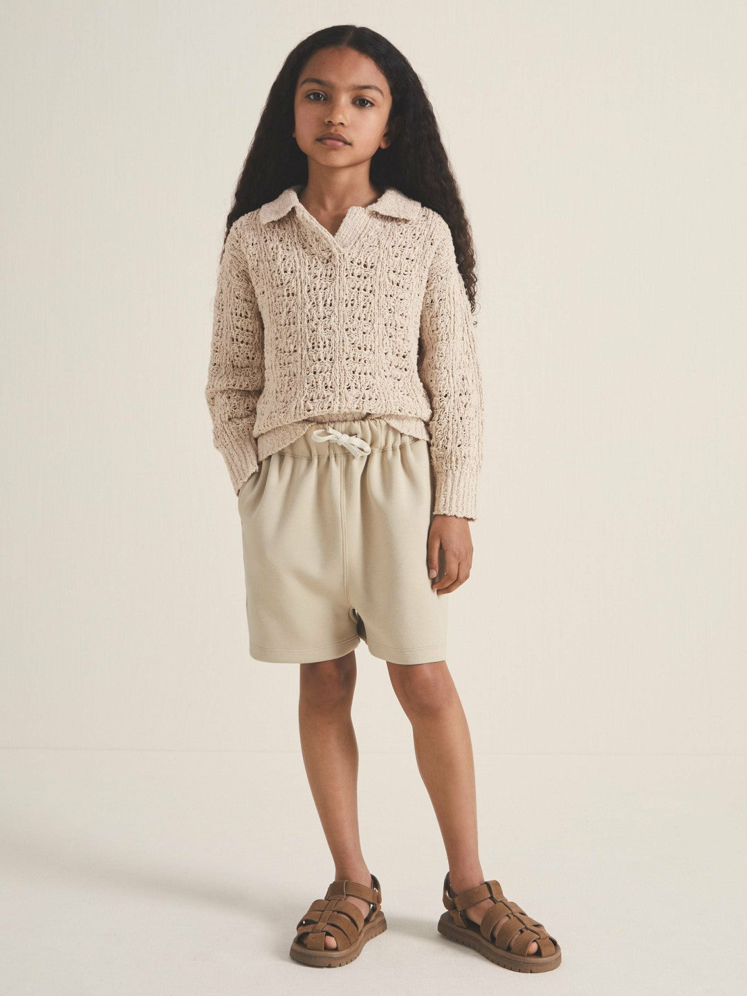 Reiss 9-13 yrs  | 100 Ciels Bouclé Jumper in Neutral