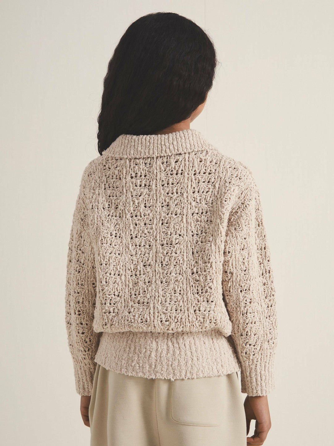 Reiss 9-13 yrs  | 100 Ciels Bouclé Jumper in Neutral