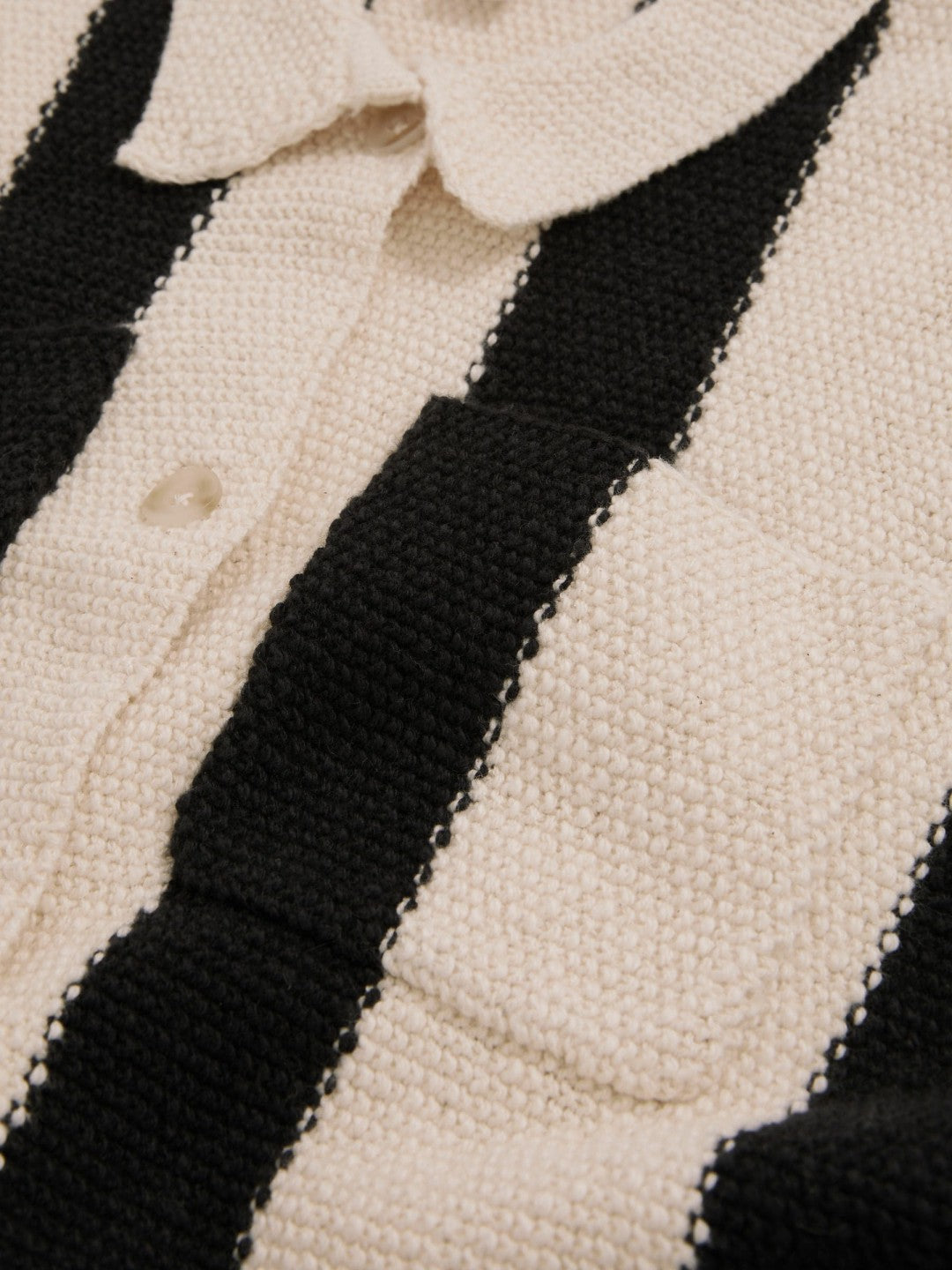 Reiss 9-13 yrs  | Les 100 Ciels Stripe Knit Shirt in Black