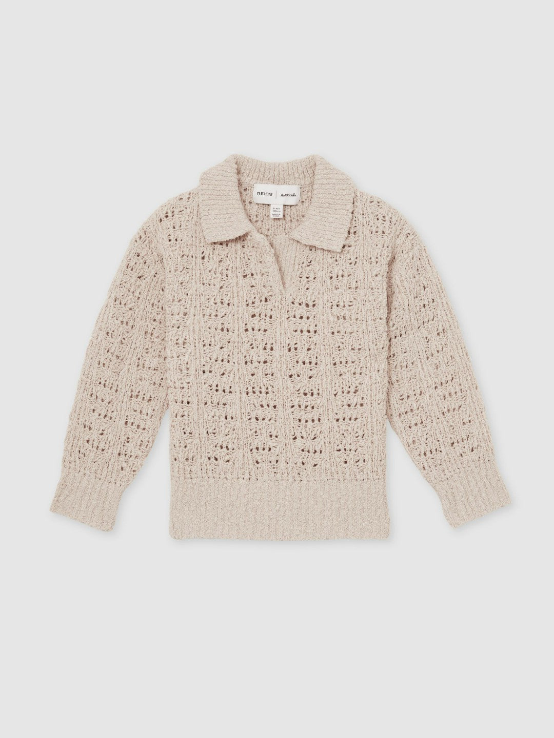 Reiss 13-14 yrs  | 100 Ciels Bouclé Jumper in Neutral