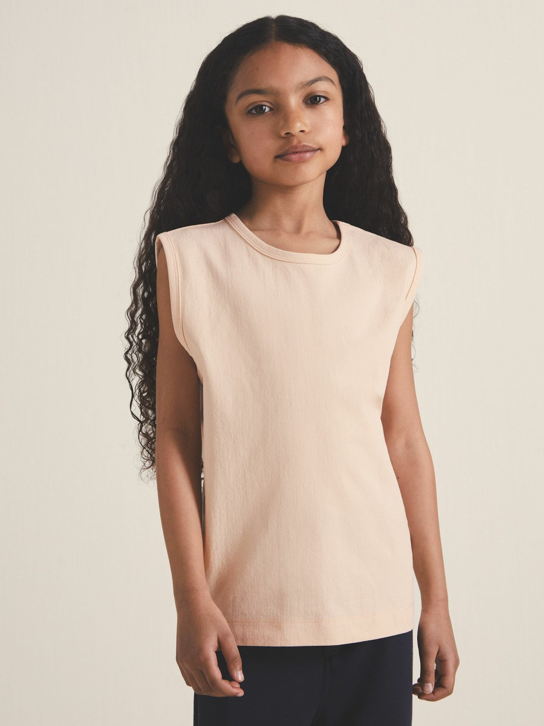 Reiss 4-9 yrs  | Les 100 Ciels Oversize T-Shirt in Peach