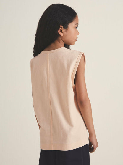 Reiss 4-9 yrs  | Les 100 Ciels Oversize T-Shirt in Peach