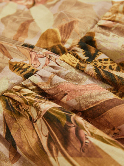 Reiss 13-14 yrs  | NYBG Floral-Print Midi Dress in Khaki