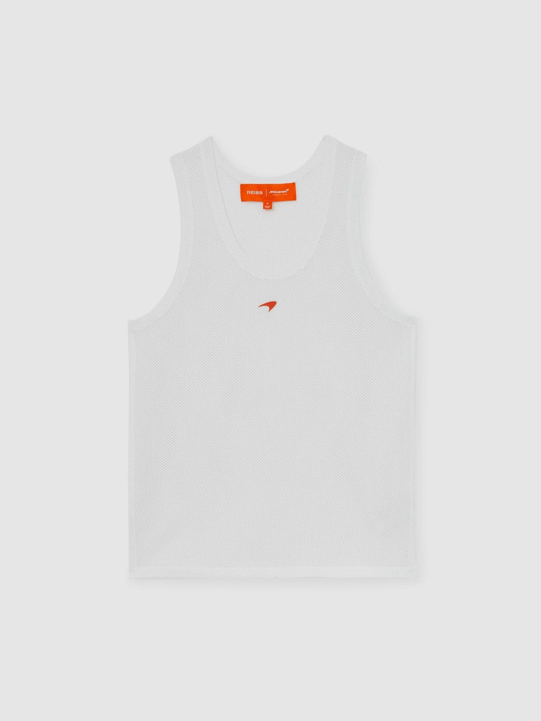Reiss McLaren F1 Team Speedmark Knit Vest in White