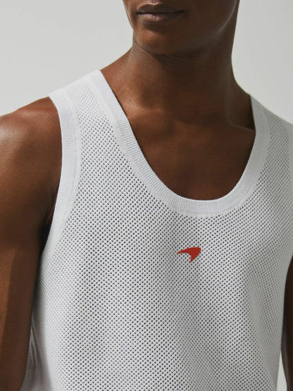 Reiss McLaren F1 Team Speedmark Knit Vest in White