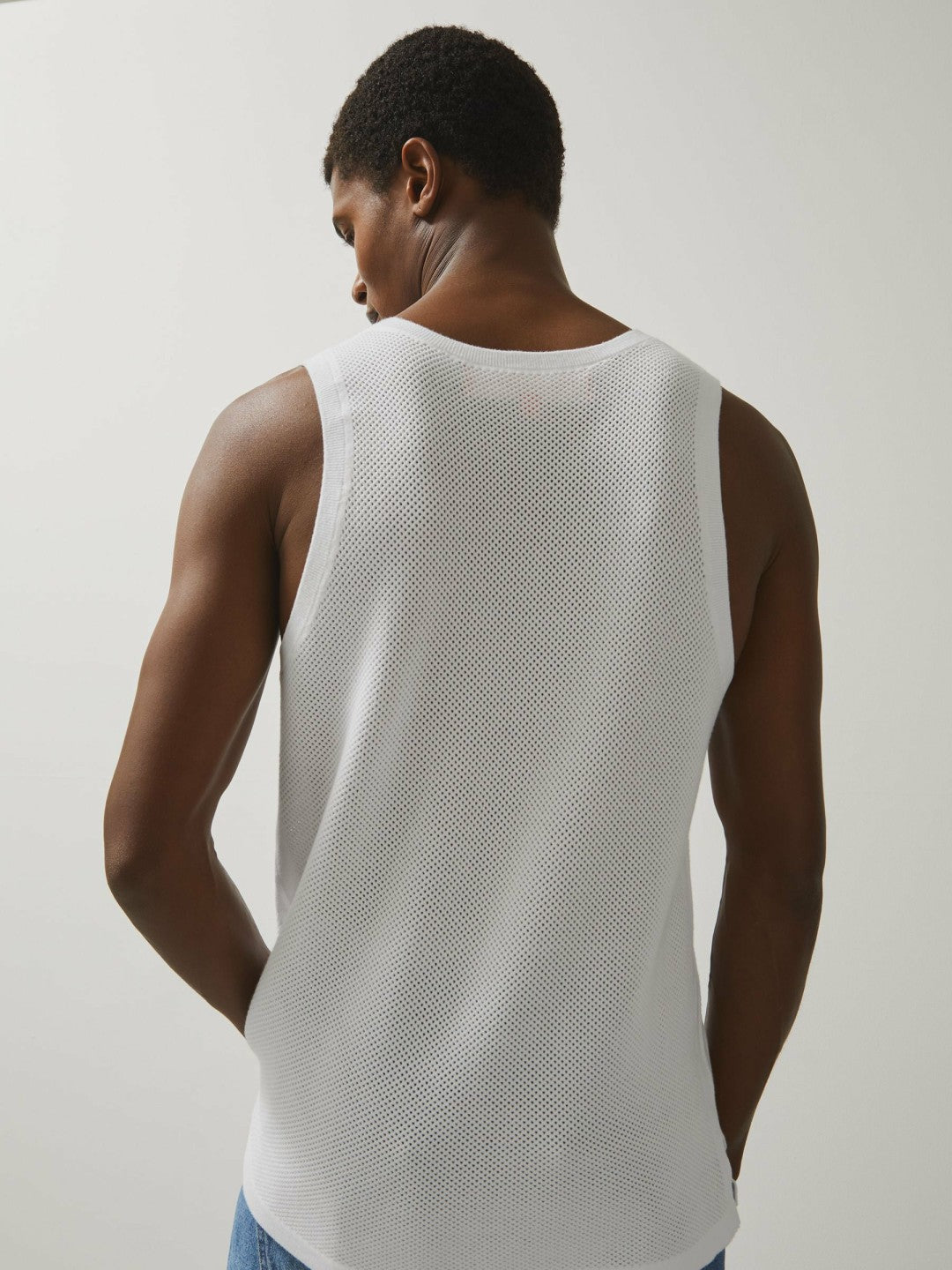 Reiss McLaren F1 Team Speedmark Knit Vest in White