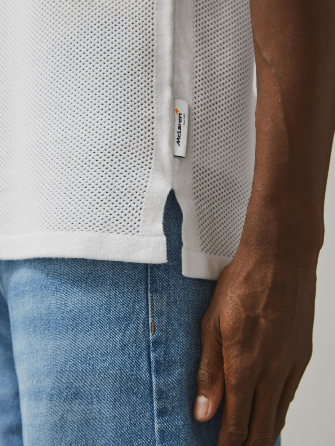 Reiss McLaren F1 Team Speedmark Knit Vest in White