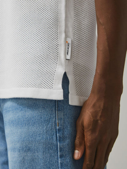 Reiss McLaren F1 Team Speedmark Knit Vest in White