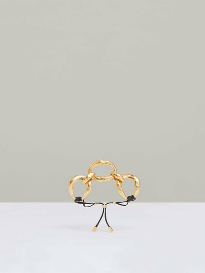 Reiss Molten Link Bracelet in Gold Tone