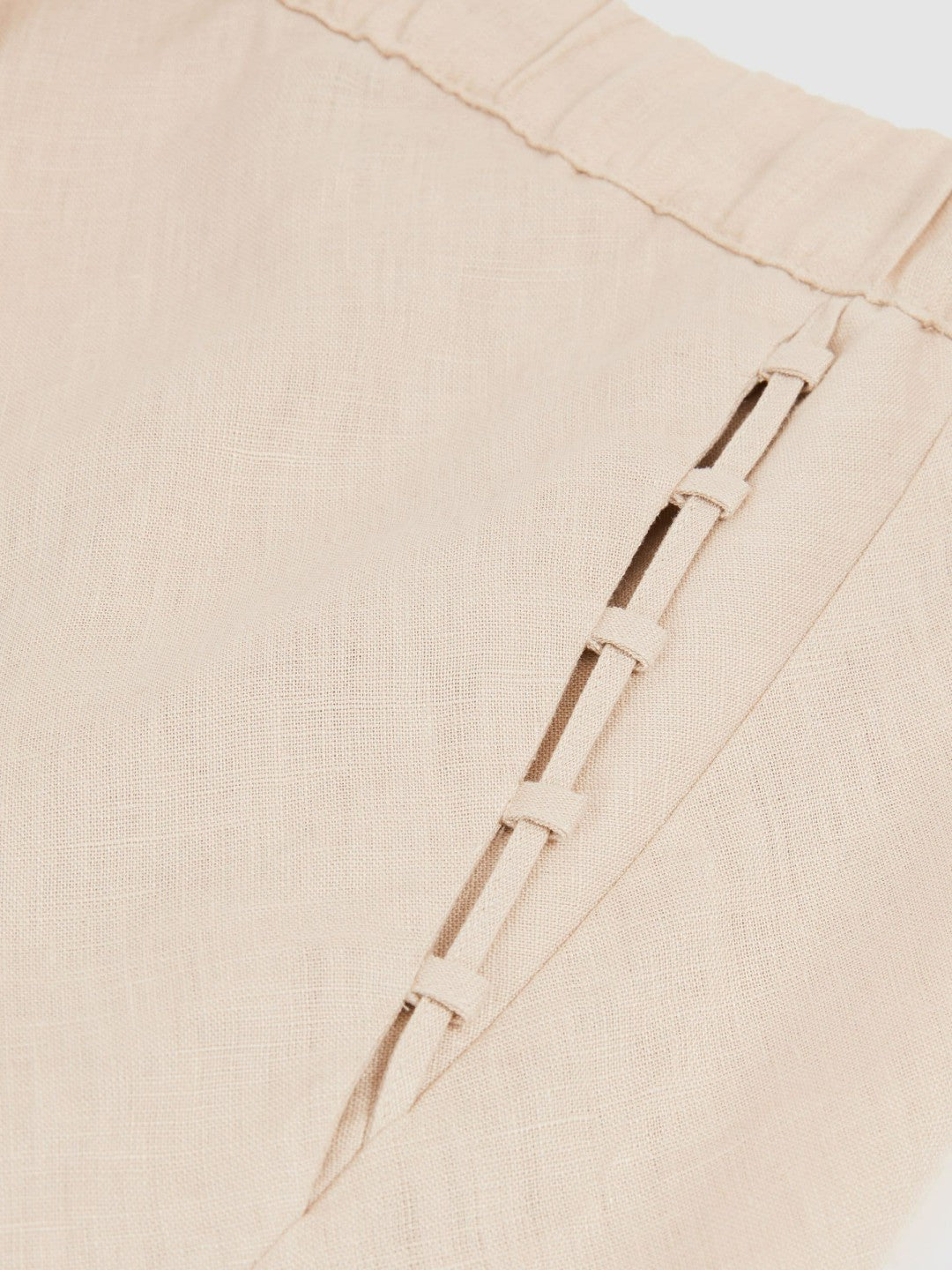Reiss Slip Midi Skirt in Neutral