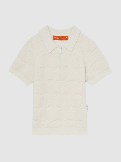 Reiss 3-9 yrs McLaren F1 Team Speedmark Polo Shirt in White