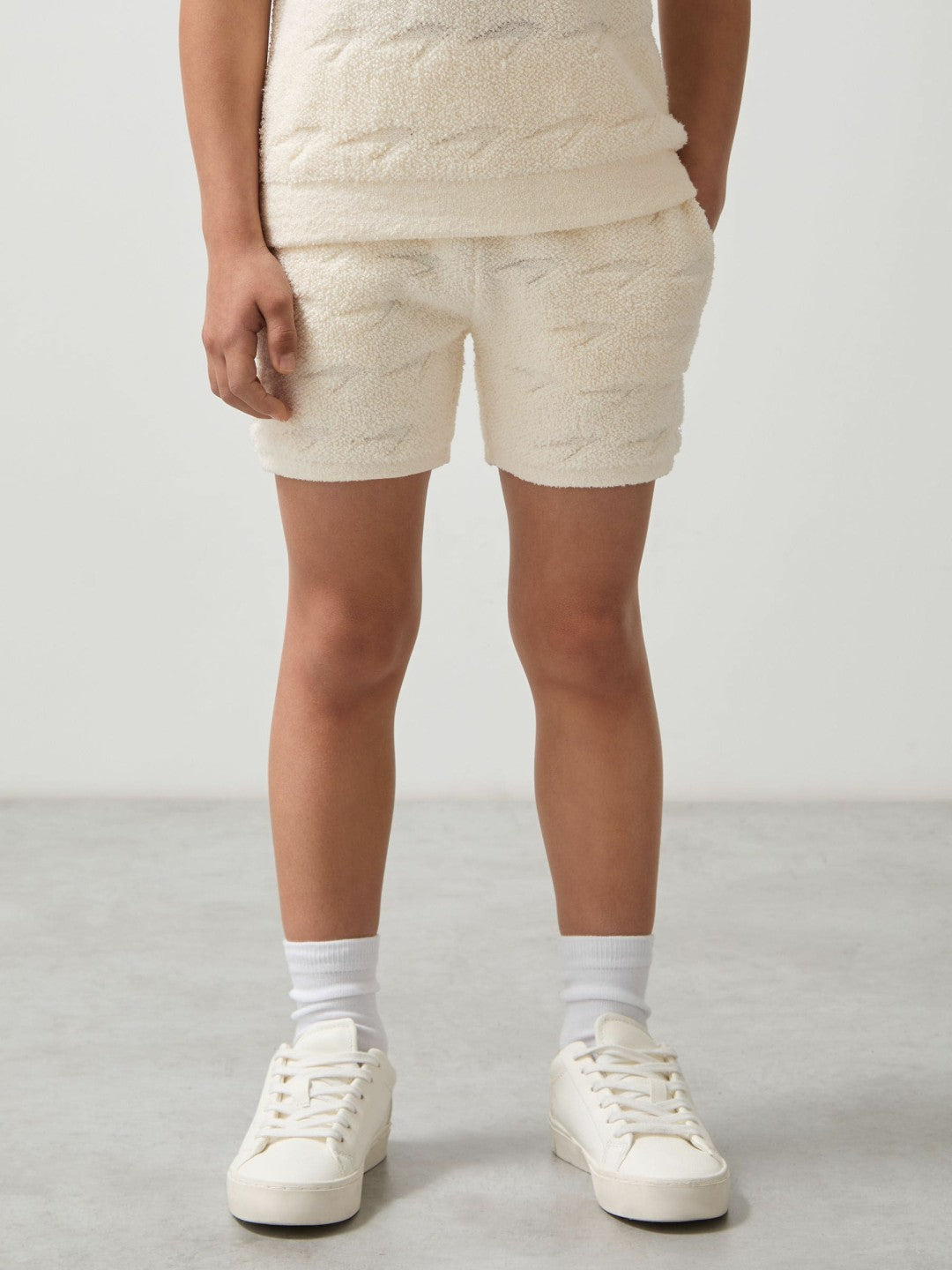 Reiss 3-9 yrs McLaren F1 Team Speedmark Terry Shorts in White