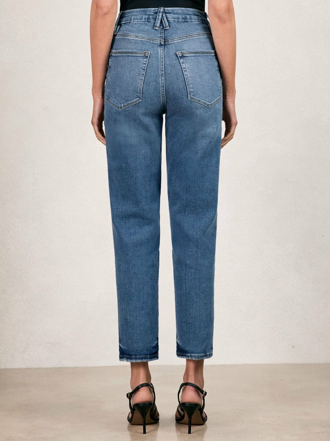 Reiss Straight Compression Jeans in Indigo Blue