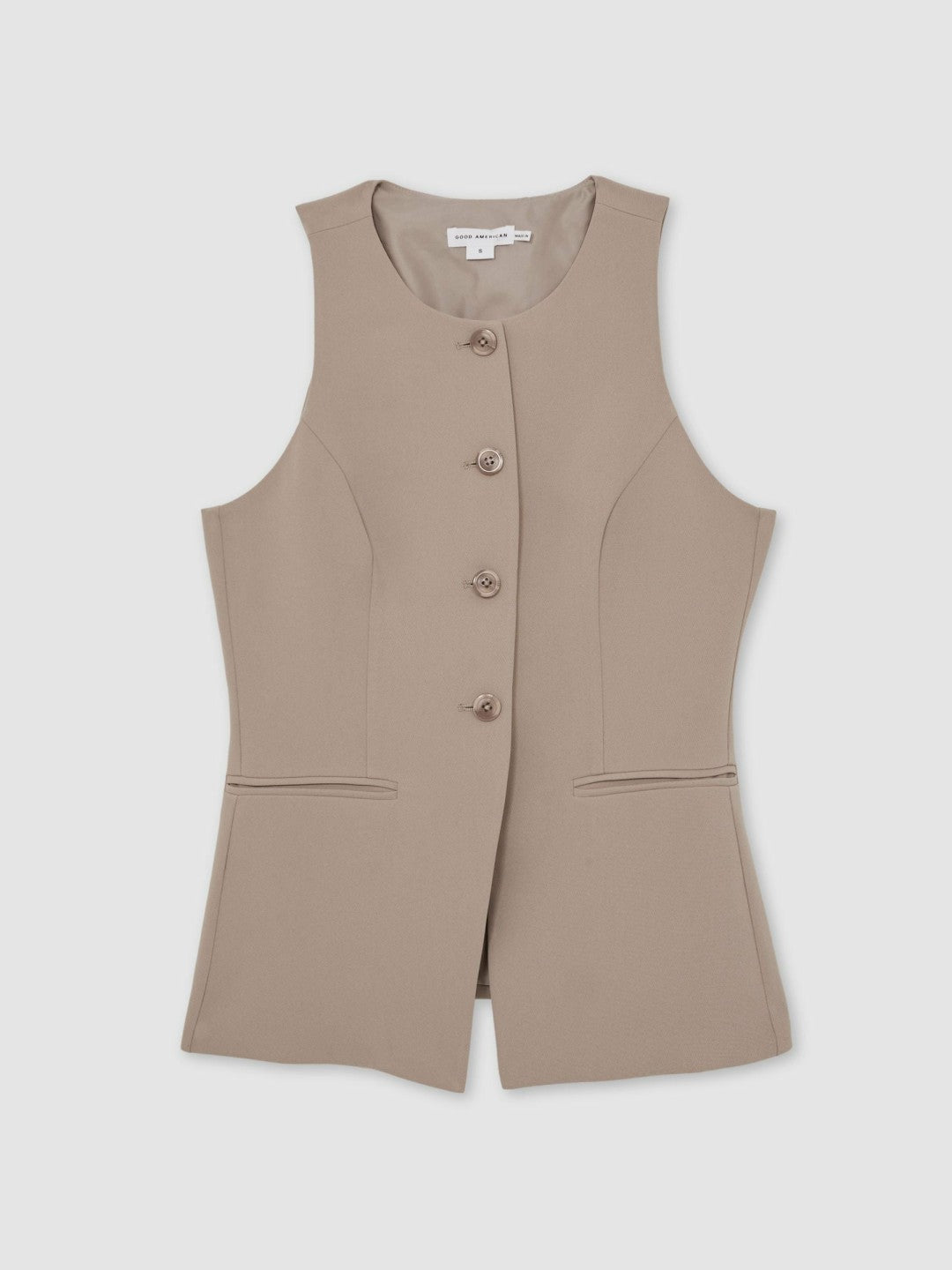Reiss Luxe Suiting Vest in Beige