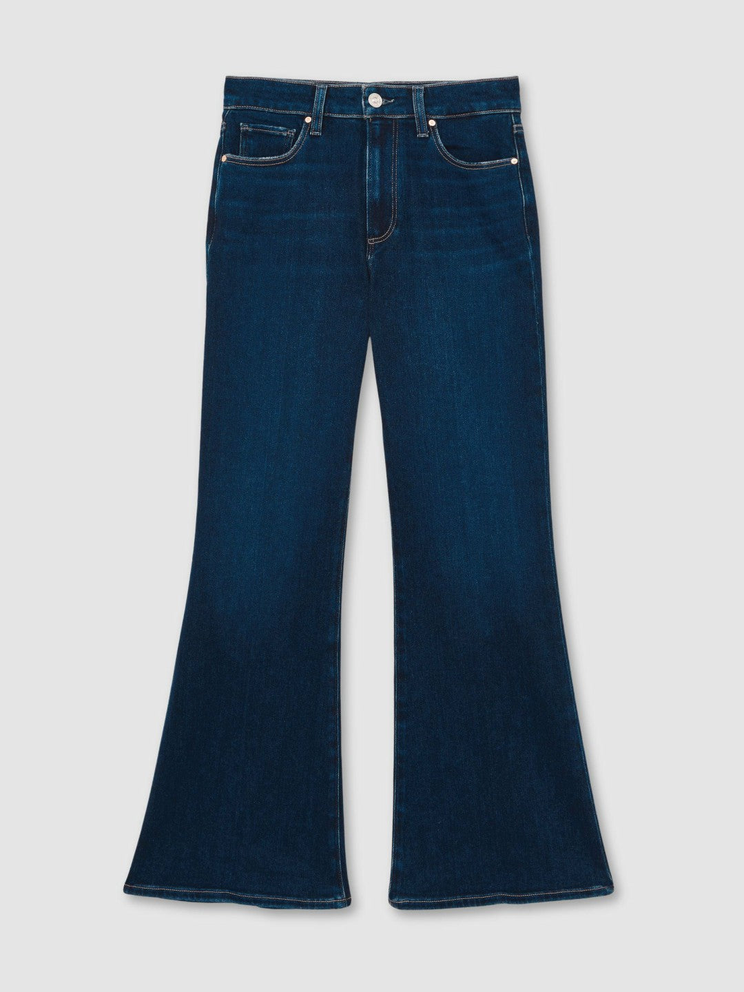 Reiss Paige High Rise Flared Jeans in Marciella Blue