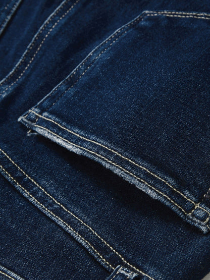 Reiss Paige High Rise Flared Jeans in Marciella Blue
