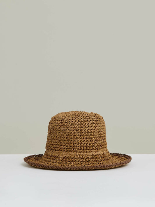 Reiss Straw Sun Hat in Tan