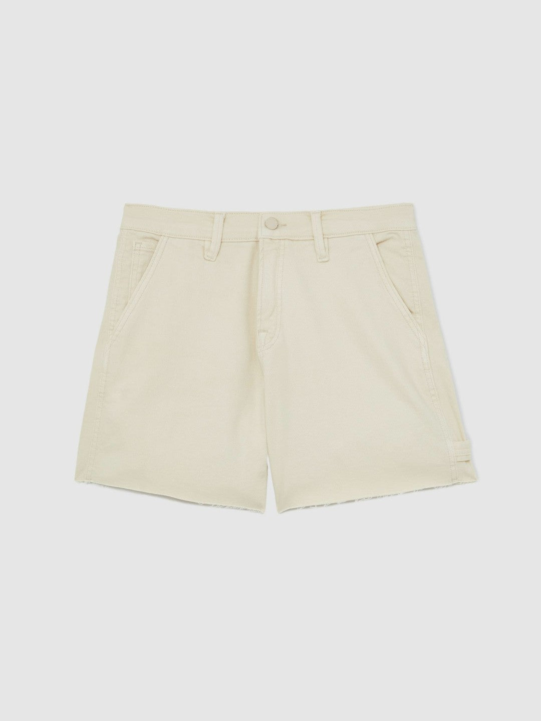 Reiss 90S Long Shorts in Ecru