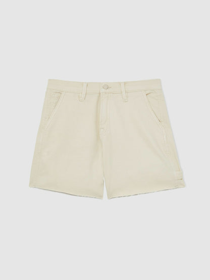 Reiss 90S Long Shorts in Ecru