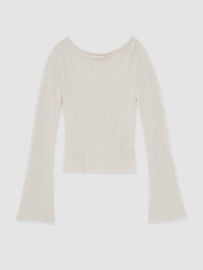 Reiss 100% Cotton Jumper in Ecru