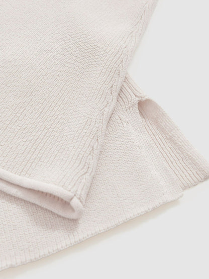 Reiss 100% Cotton Jumper in Ecru