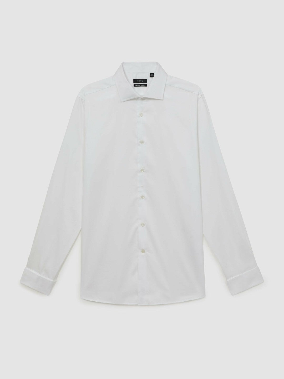 Reiss Regular Fit Slim-Fit Cotton-Sateen Shirt in White