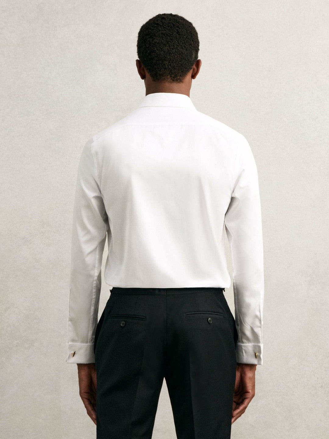 Reiss Regular Fit Slim-Fit Cotton-Sateen Shirt in White