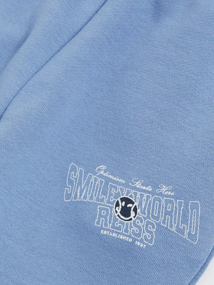 Reiss 13-14 yrs SmileyWorld Cuffed Joggers Unisex Fit in Blue