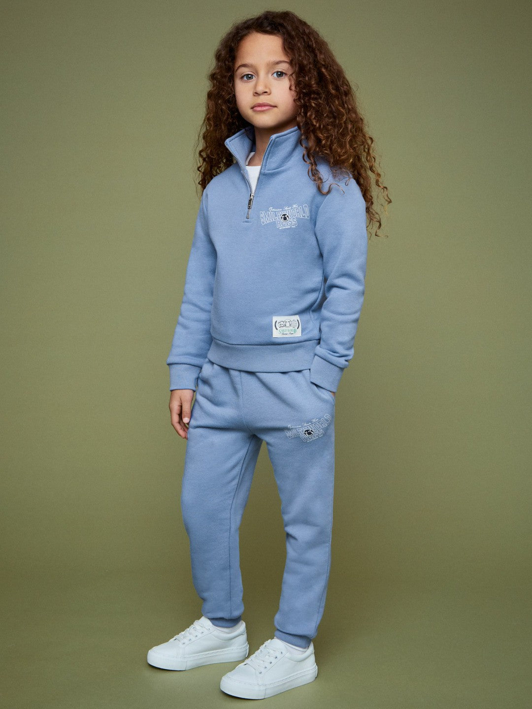 Reiss 9-13 yrs SmileyWorld Cuffed Joggers Unisex Fit in Blue