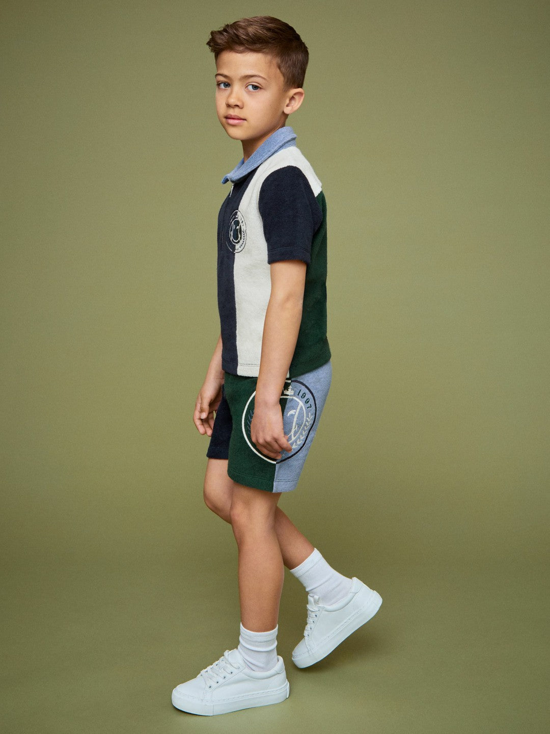 Reiss 3-9 yrs SmileyWorld Towelling Shorts in Blue