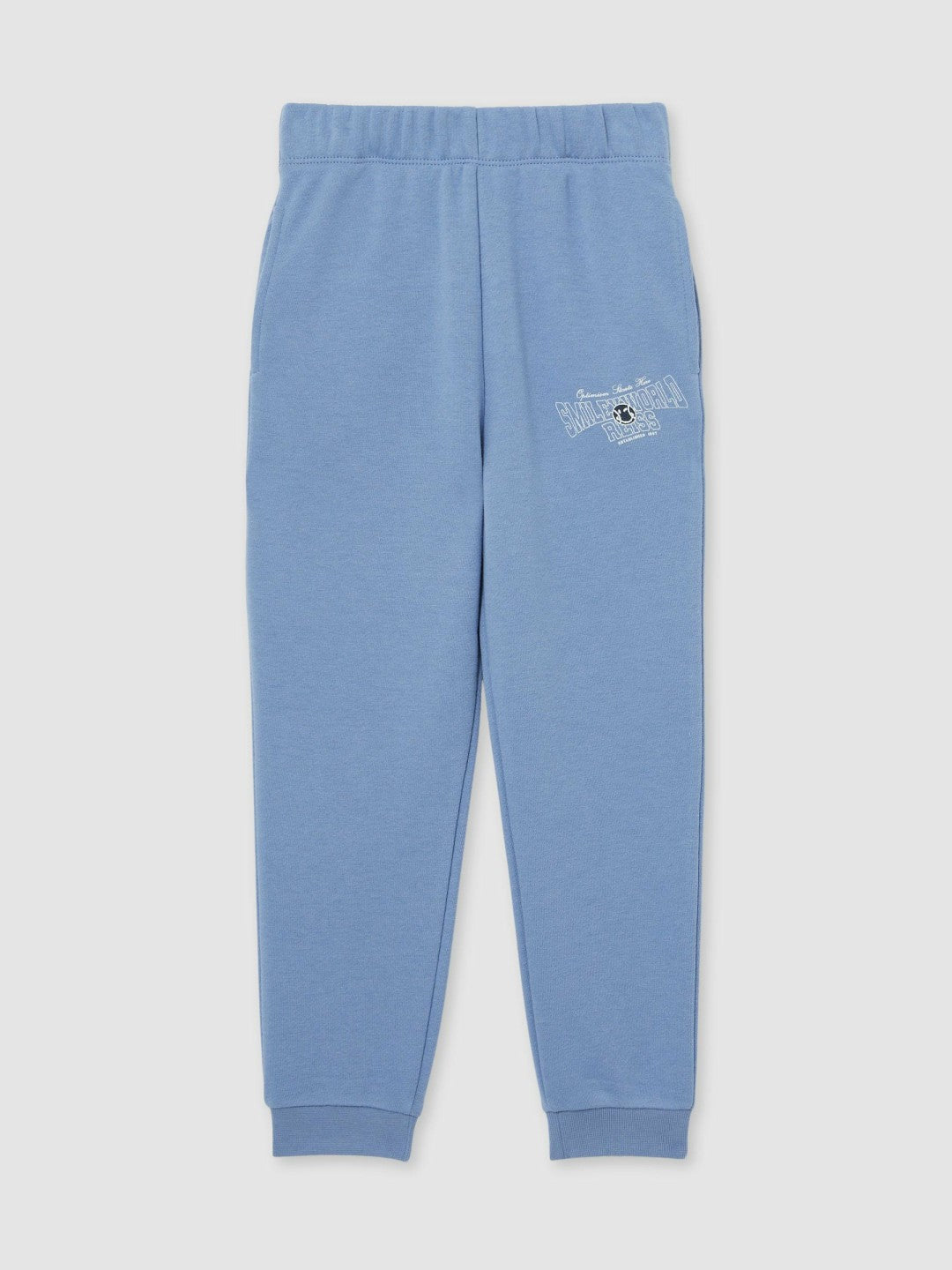 Reiss 3-9 yrs SmileyWorld Cuffed Joggers Unisex Fit in Blue