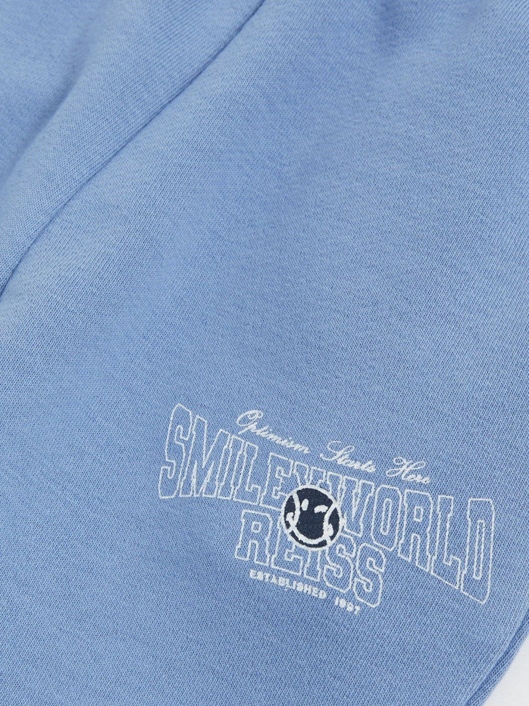 Reiss 3-9 yrs SmileyWorld Cuffed Joggers Unisex Fit in Blue