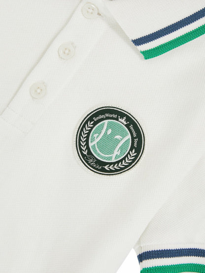Reiss 3-9 yrs SmileyWorld Piqué Polo Shirt in White