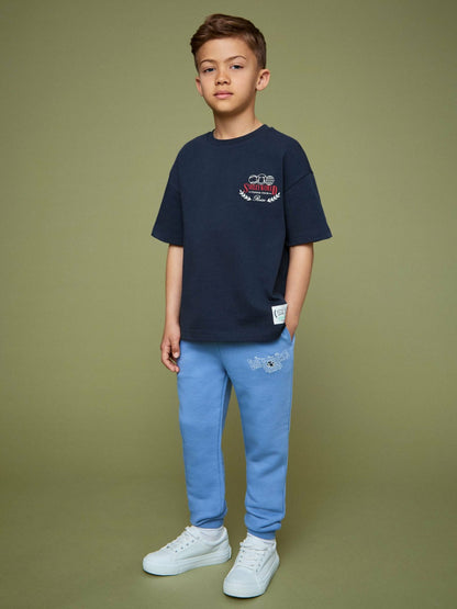 Reiss 13-14 yrs SmileyWorld Oversize T-Shirt in Navy