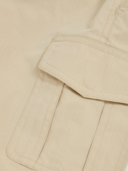 Reiss 9-13 yrs Ripstop Cargo Shorts in Light Stone