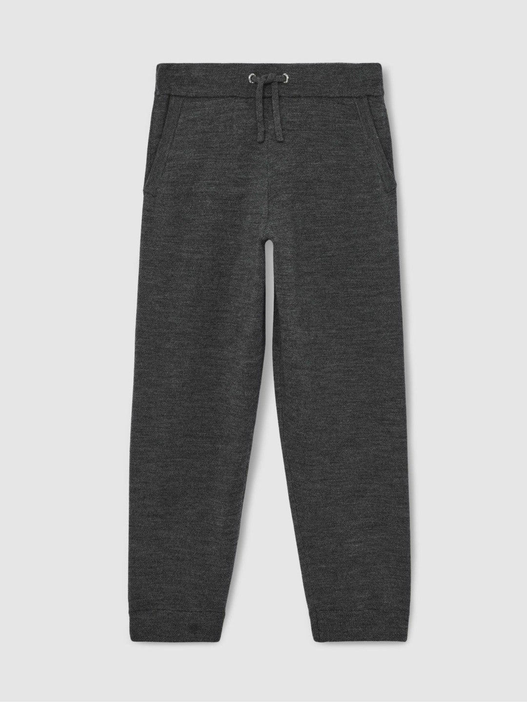 Reiss 3-9 yrs Merino Wool Cuffed Joggers in Derby Grey Melange