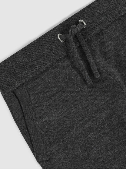 Reiss 3-9 yrs Merino Wool Cuffed Joggers in Derby Grey Melange