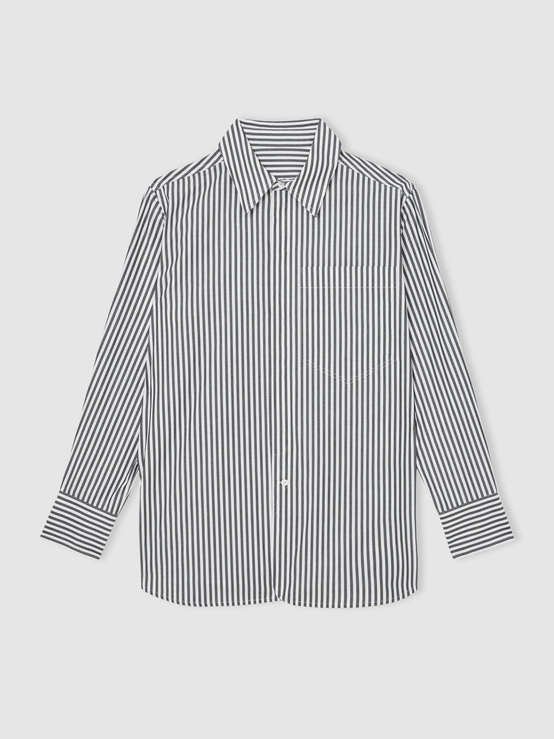 Reiss | Les 100 Ciels Stripe Shirt in White/Navy