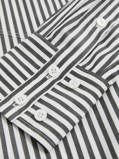Reiss | Les 100 Ciels Stripe Shirt in White/Navy