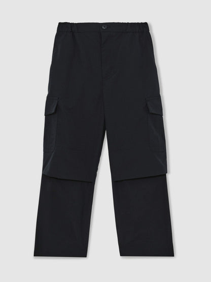 Reiss 3-9 yrs Technical Straight Leg Cargo Trousers in Navy